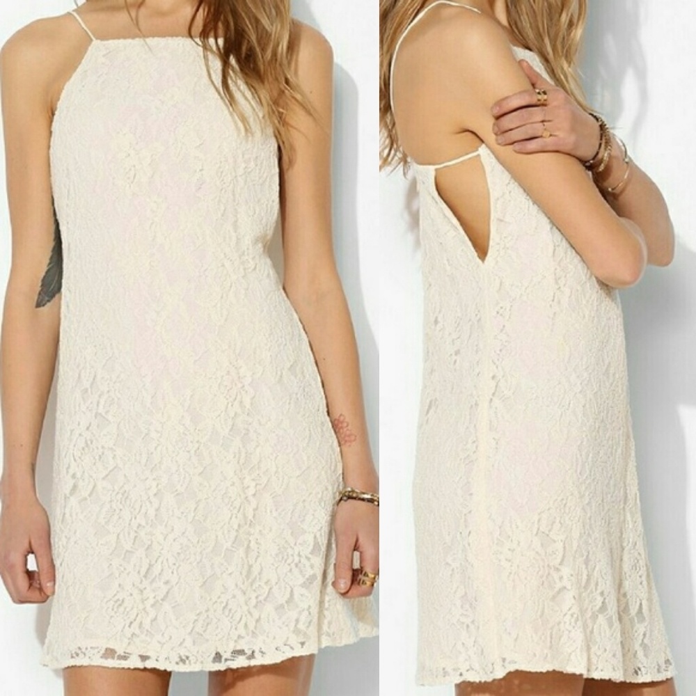 Pins & Needles Floral Lace Crochet Dress Nighty L